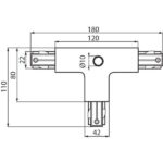 Kanlux 22589 Аксесоари за релсови системи TEAR 220V IP20