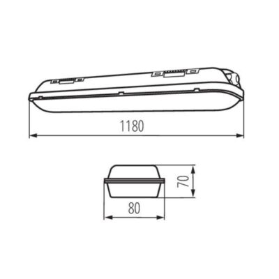 Kanlux 22604 ЛЕД Индустриално осветително тяло MAH LED N 220V 40W 4000K