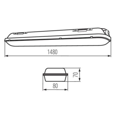 Kanlux 22605 ЛЕД Индустриално осветително тяло MAH LED N 220V 50W 4000K