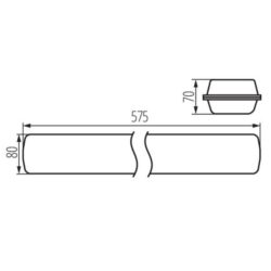 Kanlux 22606 ЛЕД Индустриално осветително тяло MAH LED HI 220V 19W 4000K