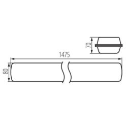 Kanlux 22608 ЛЕД Индустриално осветително тяло MAH LED HI 220V 48W 4000K