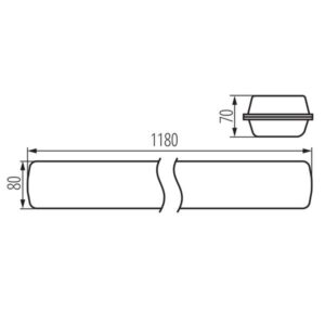 Kanlux 22609 ЛЕД Индустриално осветително тяло MAH LED HI 220V 26W 4000K