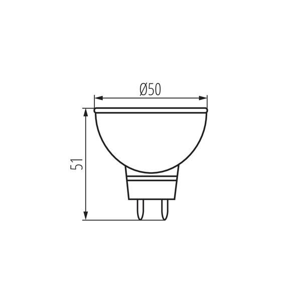 Kanlux 22704 ЛЕД Лампа TOMI LED Gx5.3 12V 5W 3000K