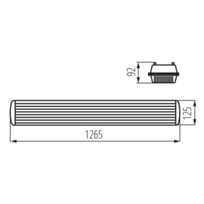 Kanlux 22800 Индустриално осветително тяло за тръба LED MAH PLUS 4LED G13 220V IP65