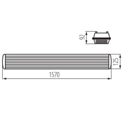 Kanlux 22801 Индустриално осветително тяло за тръба LED MAH PLUS 4LED G13 220V IP65