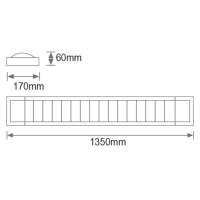 Vito 2300500 LINE 2x36WWHITE T8 6500K IP21 72W G13 220V