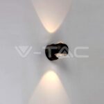 V-TAC VT-23007 10W LED Стенна Лампа Черно Тяло 3000K