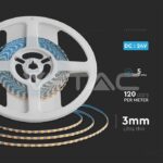 V-TAC VT-23025 LED Лента SMD 2835 120LED Двойно PCB 3мм 4000K 8W/м.