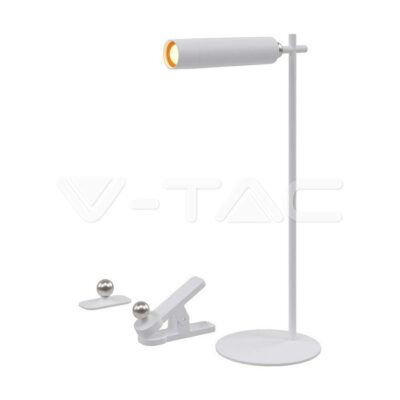 V-TAC VT-23041 3W LED Магнитна Настолна Лампа 4000K Бяло Тяло