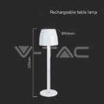 V-TAC VT-23094 3W LED Настолна Лампа - Воден Ефект 3000K Черно Тяло