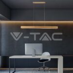 V-TAC VT-23100 12W LED Висяща Лампа Дърво 4000К