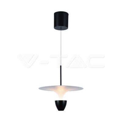 V-TAC VT-23101 9W LED Висяща Лампа (30*300*1370MM) Бяло + Черно Тяло 3000K Регулируема