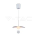 V-TAC VT-23102 9W LED Висяща Лампа (30*300*1370MM) Бяло Тяло 3000K Регулируема