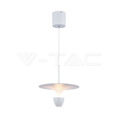 V-TAC VT-23102 9W LED Висяща Лампа (30*300*1370MM) Бяло Тяло 3000K Регулируема