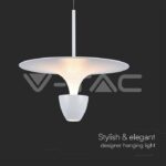 V-TAC VT-23102 9W LED Висяща Лампа (30*300*1370MM) Бяло Тяло 3000K Регулируема