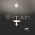 V-TAC VT-23102 9W LED Висяща Лампа (30*300*1370MM) Бяло Тяло 3000K Регулируема