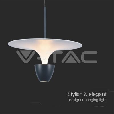 V-TAC VT-23103 9W LED Висяща Лампа (30*300*1370MM) Бяло+Сиво Тяло 3000K Регулируема