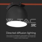 V-TAC VT-23106 12W LED Магнитен Осветител Въже 120`D 3000K Пясъчно Черно Тяло 3 Години Гаранция