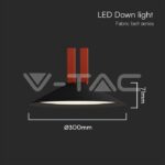 V-TAC VT-23111 20W LED Магнитен Осветител Въже 120`D 3000K Пясъчно Черно Тяло 3 Години Гаранция