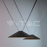 V-TAC VT-23111 20W LED Магнитен Осветител Въже 120`D 3000K Пясъчно Черно Тяло 3 Години Гаранция