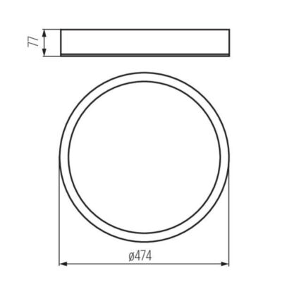 Kanlux 23122 Плафониера JASMIN E27 220V IP20