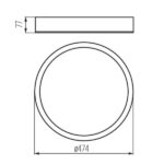 Kanlux 23128 Плафониера JASMIN E27 220V IP20