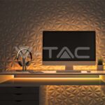 V-TAC VT-23144 LED COB Лента 24V IP67 Амбър 320 LEDs 10W/m