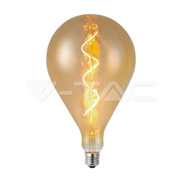 V-TAC VT-23166 LED Крушка 4W Filament Спирала A160 2700K Амбър