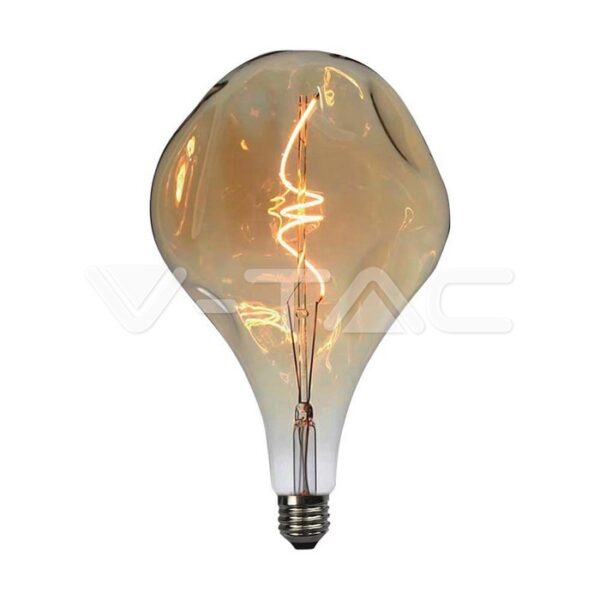 V-TAC VT-23168 LED Крушка 4W Filament Спирала A165S 2700K Амбър