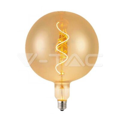 V-TAC VT-23169 LED Крушка 4W Filament Спирала G200 2700K Амбър