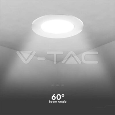 V-TAC VT-23184 7W LED Луна Кръг SAMSUNG 6400K Бяло Тяло