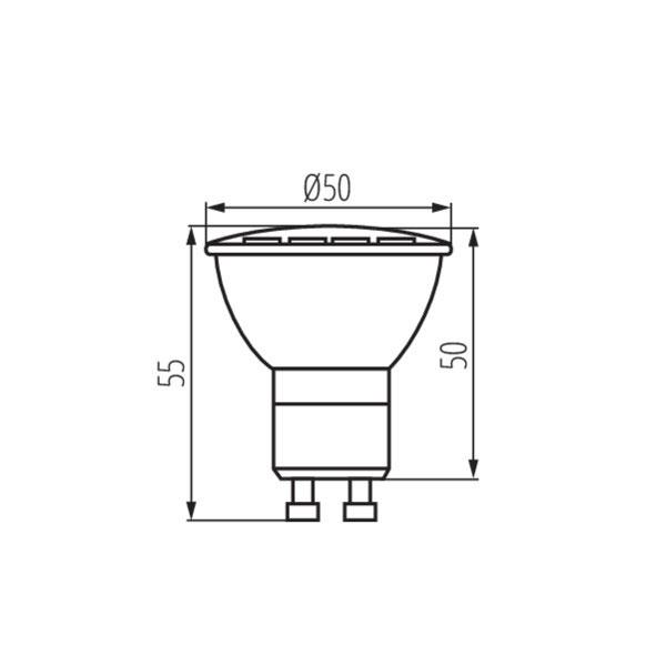 Kanlux 23414 ЛЕД Лампа TEDI MAXX LED GU10 220V 9W 4000K