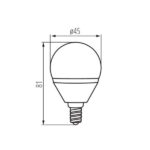 Kanlux 23422 ЛЕД Лампа BILO LED E14 220V 6.5W 3000K