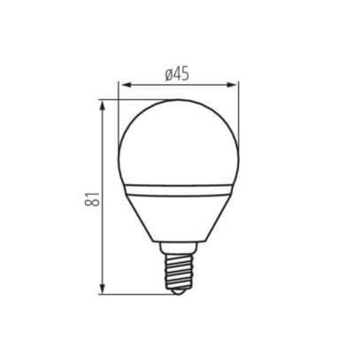 Kanlux 23422 ЛЕД Лампа BILO LED E14 220V 6.5W 3000K