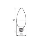 Kanlux 23432 ЛЕД Лампа DUN LED E14 220V 4.5W 3000K