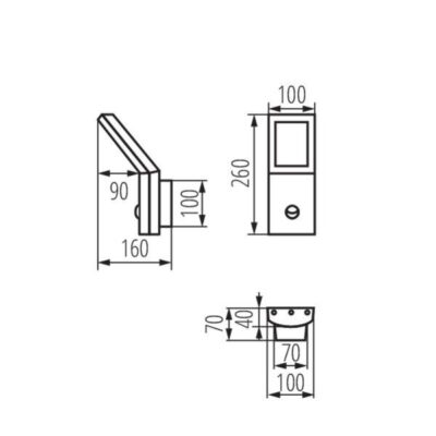 Kanlux 23551 Градинско Осветително тяло SEVIA 4000K 9.5W IP44 220V