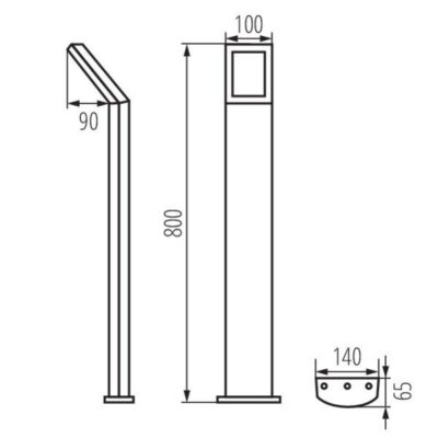 Kanlux 23554 Градинско Осветително тяло SEVIA 4000K IP54 9W IP65 220V