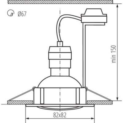 Kanlux 23843 Комплект осветителни тела за вграждане с източник TRIBIS II GU10 220V 3000K IP20