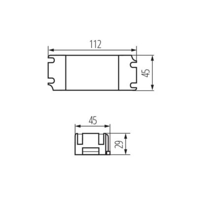 Kanlux 23860 Захранващ Трансформатор 220V-12V 15W CV DRIVE IP20