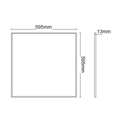 VITO 2420950 ЛЕД Панел SLIM DAPHNE 36W 2628Lm 4000K с За Вграждане MOUNTING Клипси Сиво