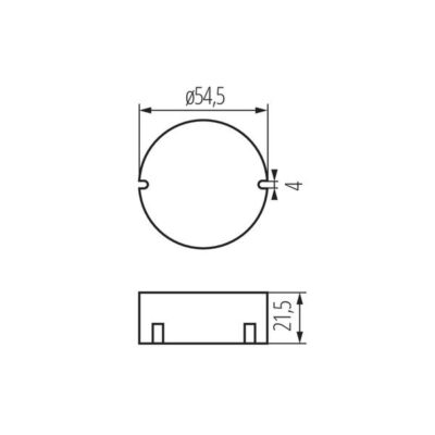 Kanlux 24240 Захранващ Трансформатор 220V-12V 10W CV CIRCO IP20