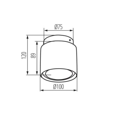 Kanlux 24362 Точково таванно осветително тяло SONOR GU10 220V 3000K IP20