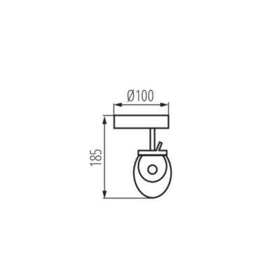 Kanlux 24440 ЛЕД Аплик за таван SILMA 3000K 6W IP20 220V