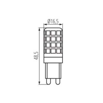 Kanlux 24521 ЛЕД Лампа ZUBI LED G9 220V 3.5W 6000K