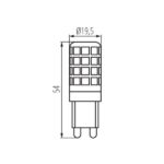 Kanlux 24524 Източник на светлина ZUBI 3000K 4W G9 220V