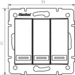 Kanlux 24721 Троен ключ DOMO