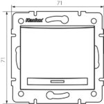 Kanlux 24723 Еднополюсен ключ за LED DOMO