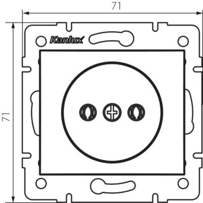 Kanlux 24729 Единичен електрически контакт DOMO