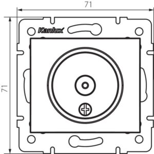 Kanlux 24743 Антенно крайно гнездо от тип TV DOMO