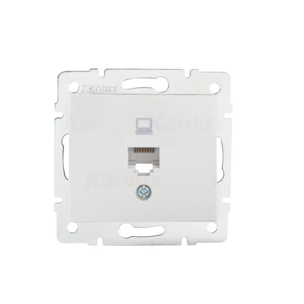 Kanlux 24753 Единично компютърно гнездо (RJ45Cat 5e Jack) DOMO